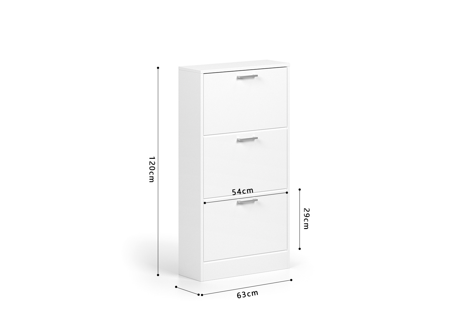 Schoenenkast Brerny Wit - Afbeelding 7