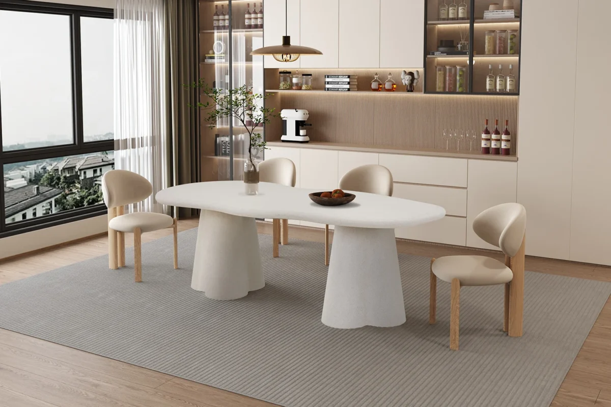 Eettafel Tafel Flalil 220 cm beton – foto 3