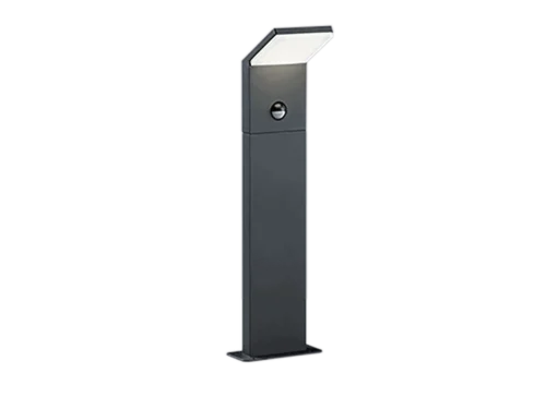 Buitenlamp Curnero antraciet set van 3 met moderne LED, wit afdekdeel en strak, rechthoekig design