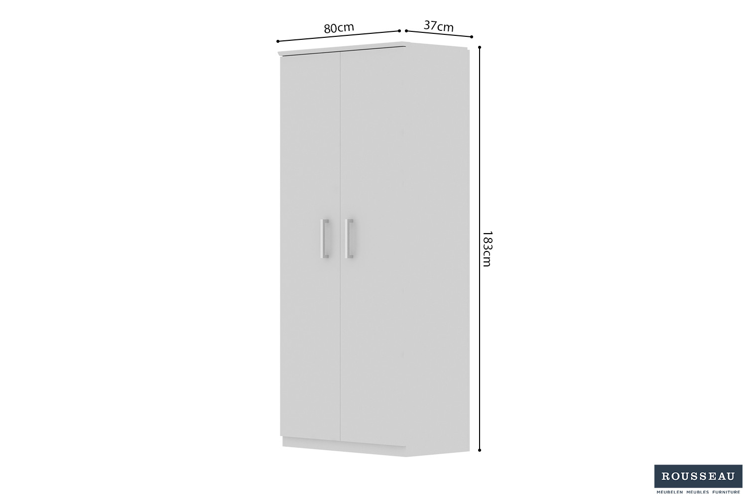 Schoenenkast Goollella Wit 80 cm - Afbeelding 6