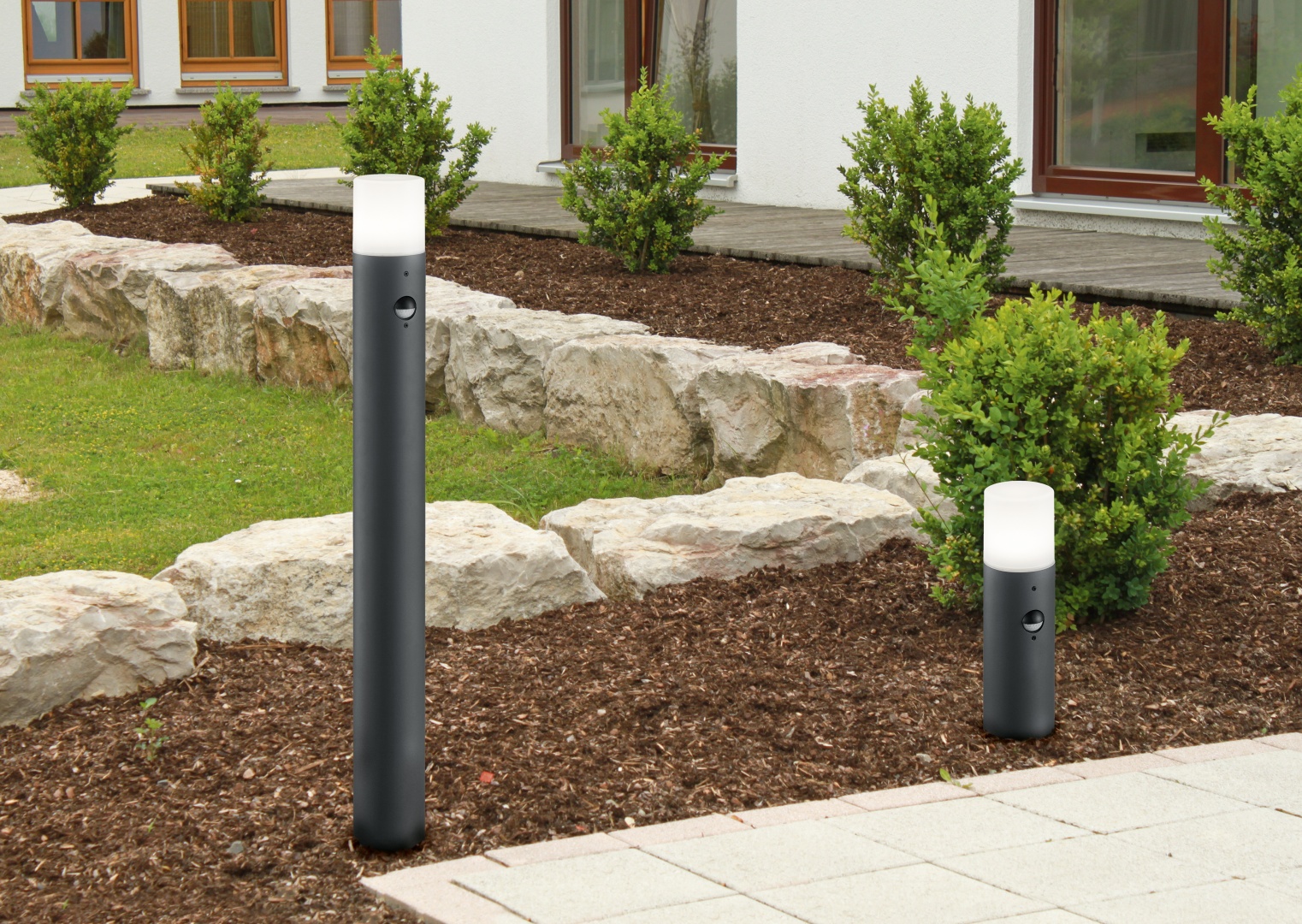 Buitenlamp Mavone Antraciet Ø12 cm - Set van 3 - Afbeelding 2
