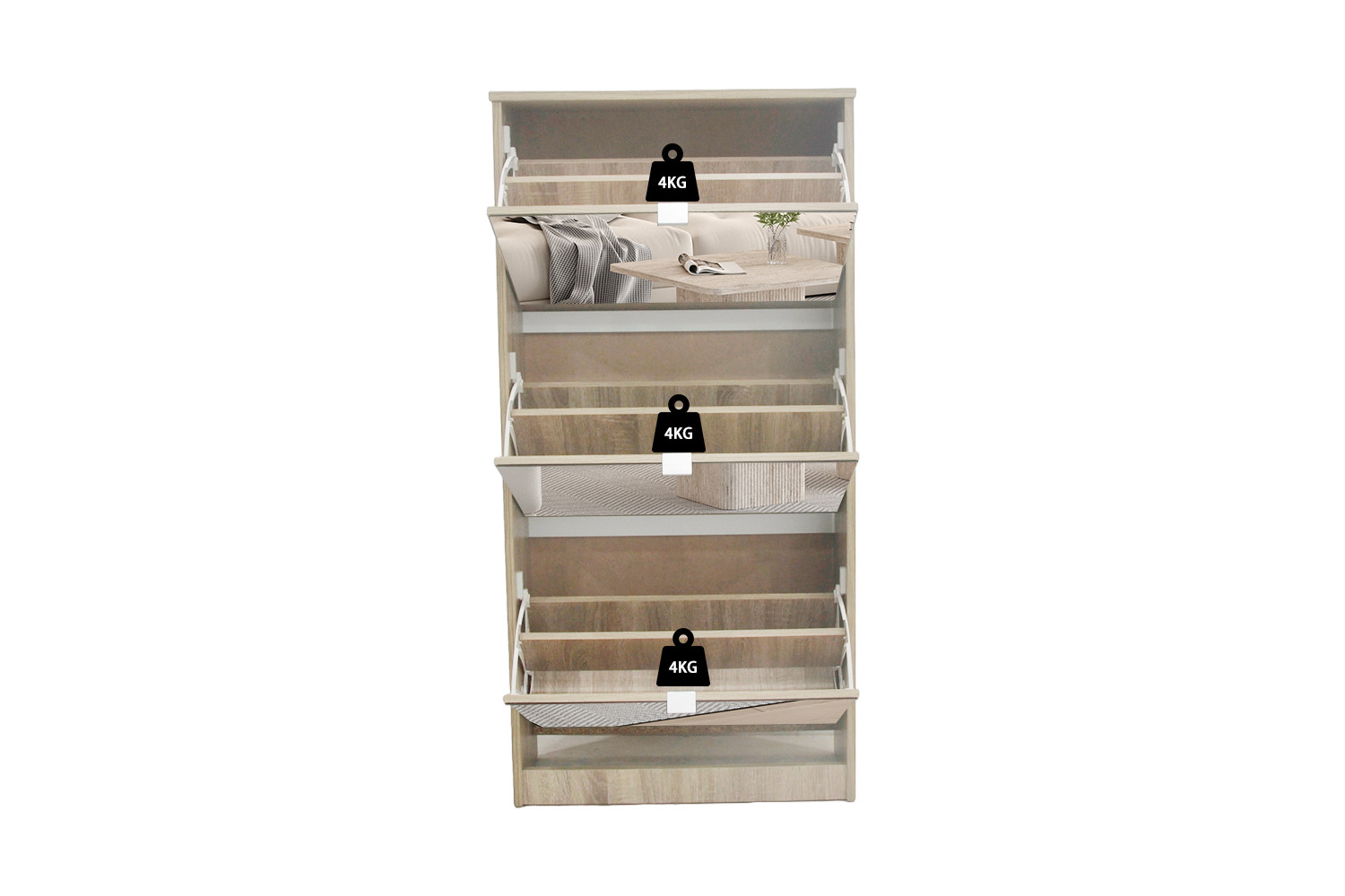 Schoenenkast Cury 60,5 cm - Afbeelding 10