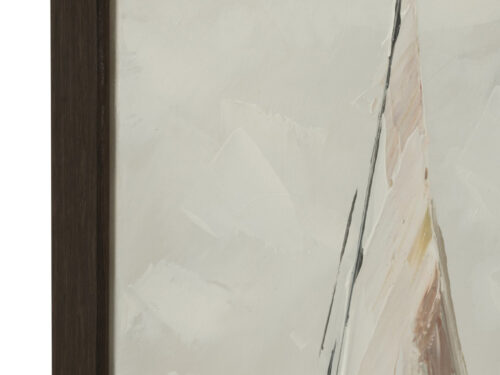 Schilderij Jeevio meerkleurig, close-up van canvas met acryl en donker houten lijst, set van 3 wall art