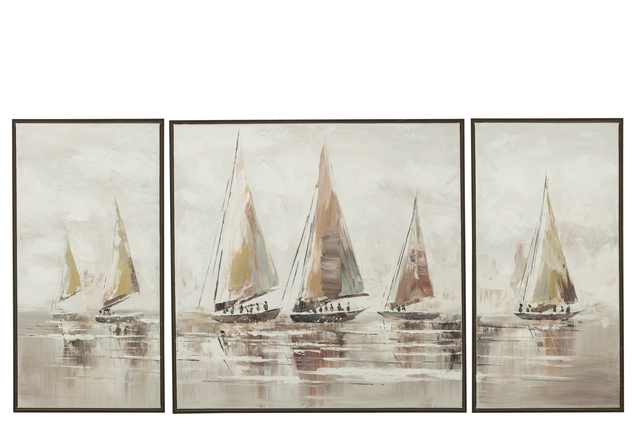 Schilderij Jeevio Meerkleurig - Set van 3 - Afbeelding 3