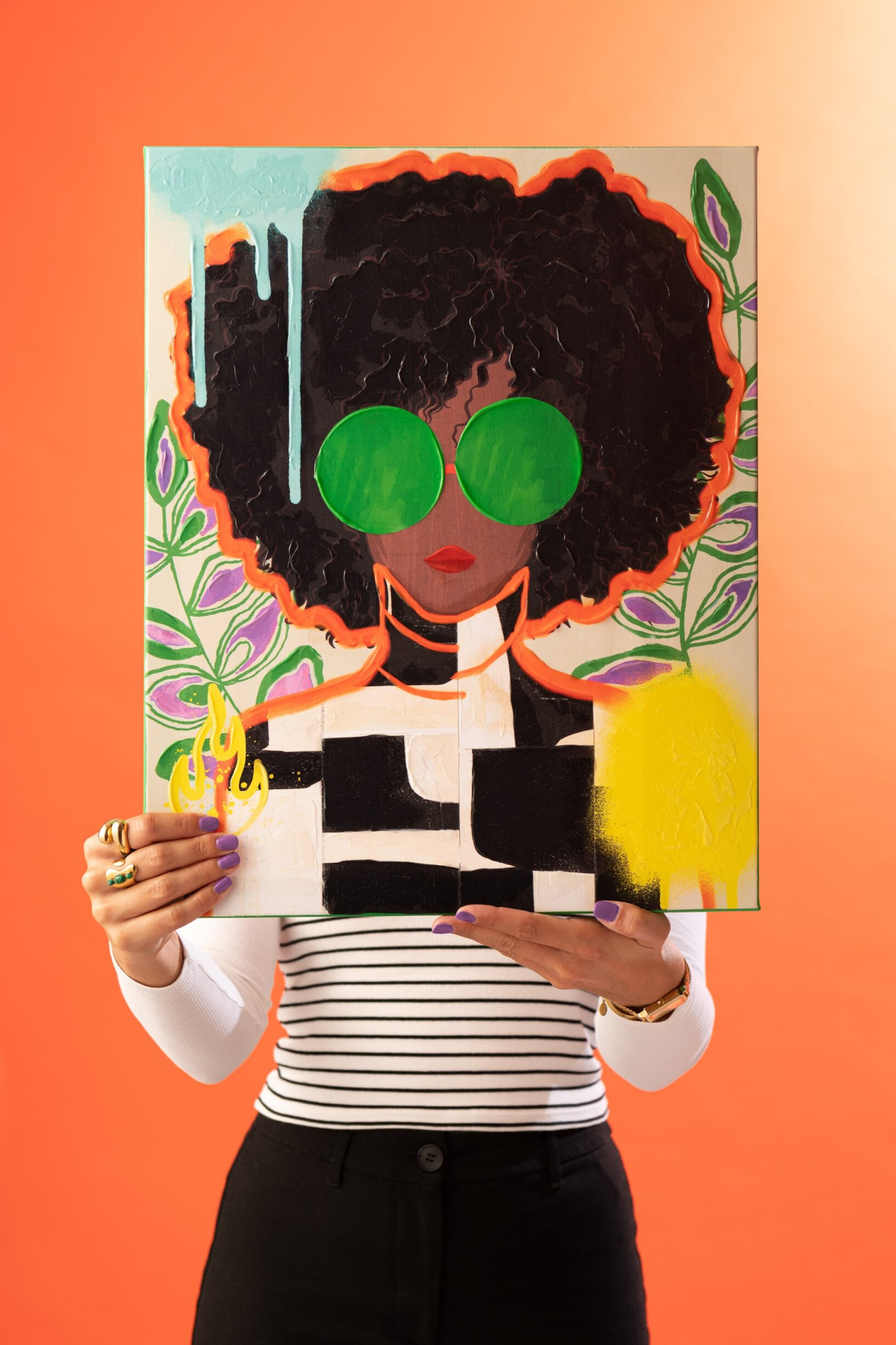 Wanddecoratie Proormena Meerkleurig - Set van 2 - Afbeelding 2