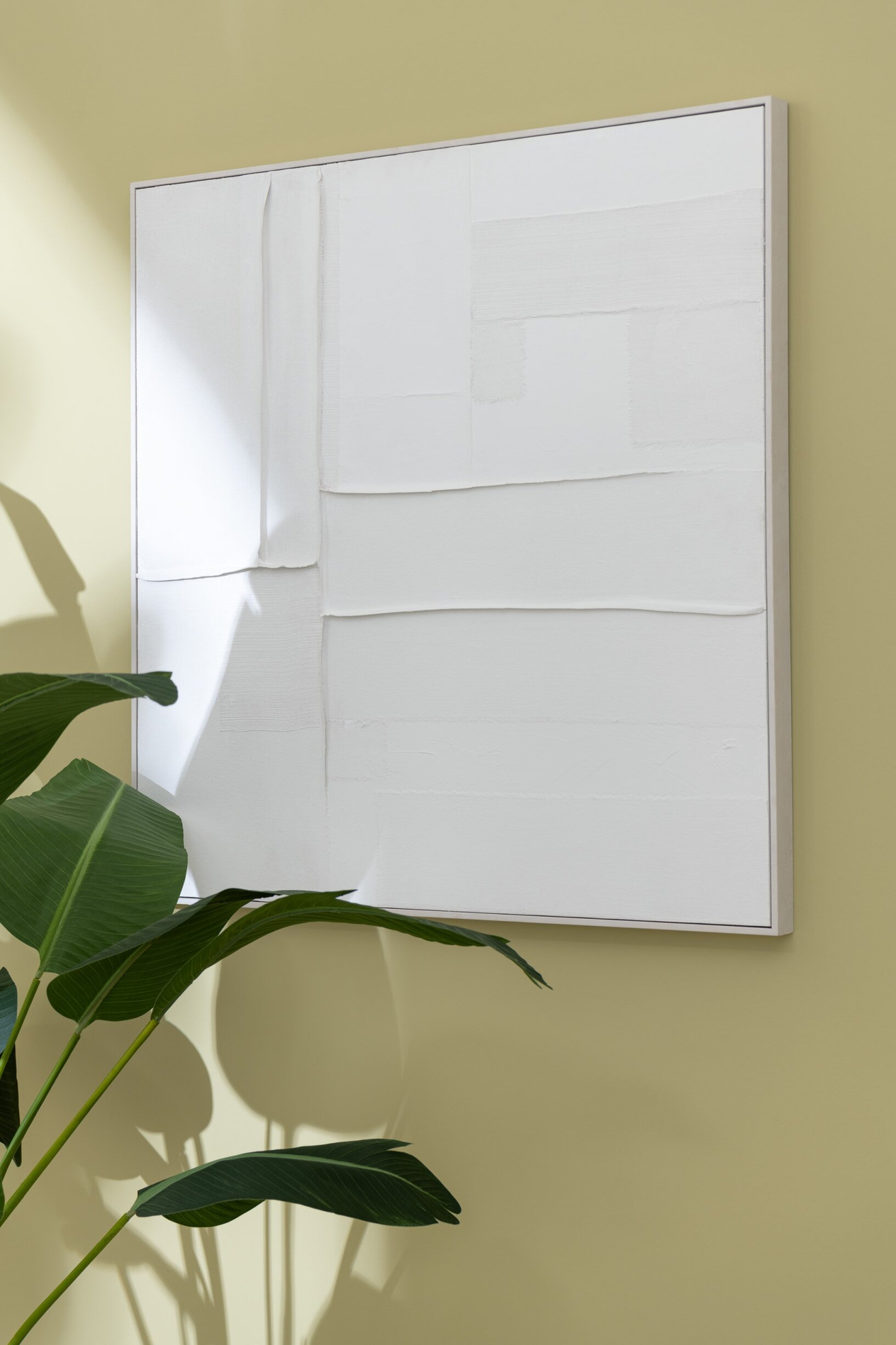 Schilderij Slaukesta Wit - Afbeelding 3
