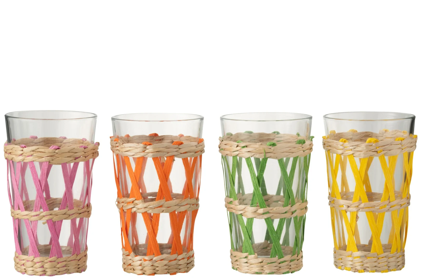Drinkglas Vaanno Glas Meerkleurig - Set van 4 - Afbeelding 2