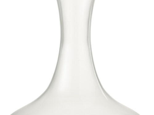 Karaf Slooris van transparant glas met elegante, slanke vorm en brede voet voor woonaccessoires
