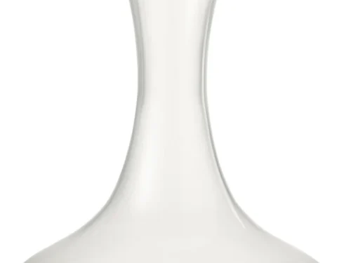 Karaf Slooris van transparant glas met elegante, slanke vorm en brede voet voor woonaccessoires