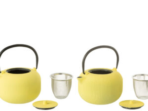 Theepot Kintea Metaal Geel
