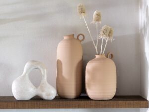 Beeld Densano Keramiek Beige H22,5 cm