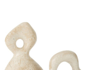 Beeld Bellar Keramiek Beige H34,5 cm