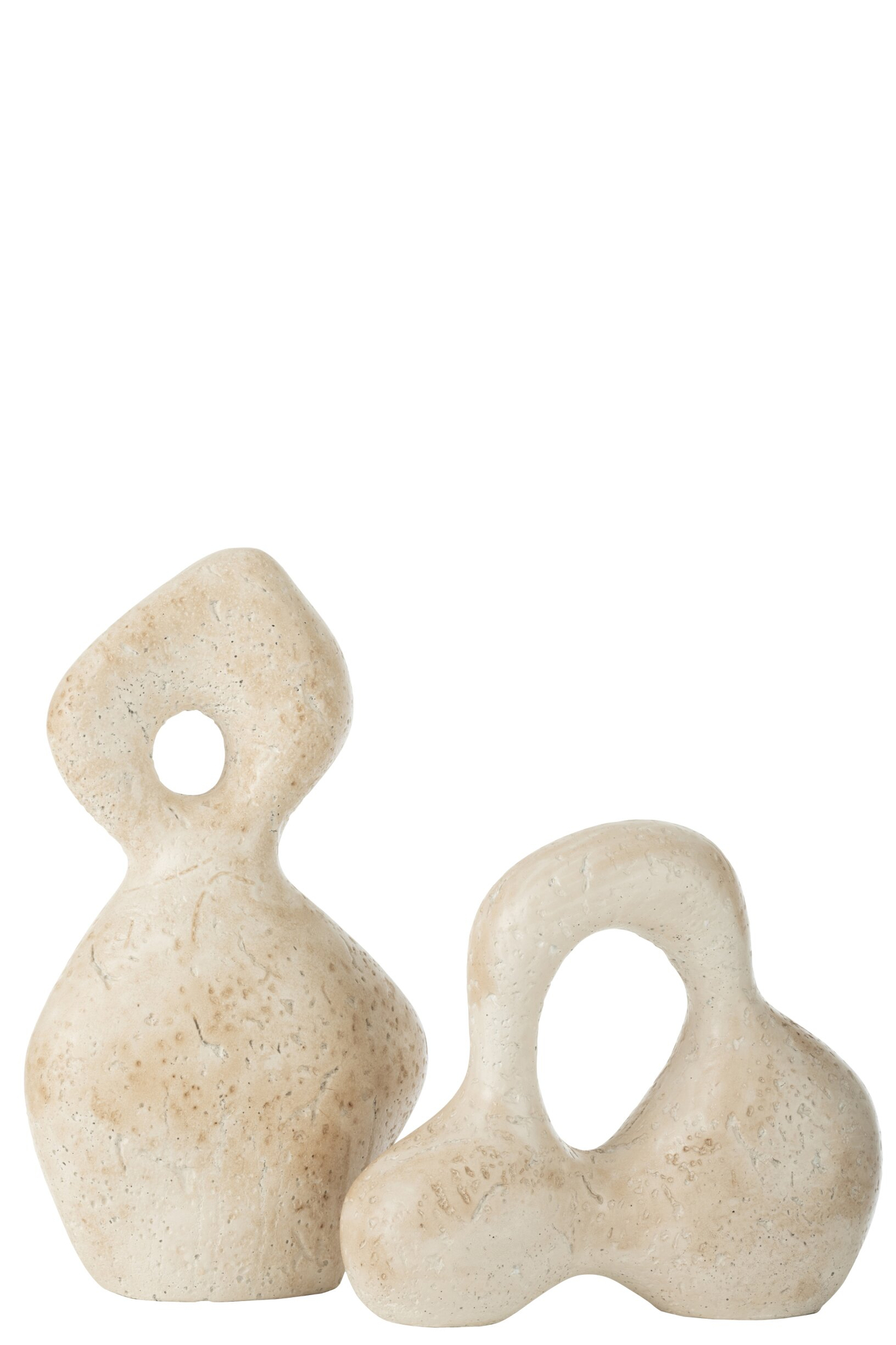 Beeld Bellar Keramiek Beige H34,5 cm