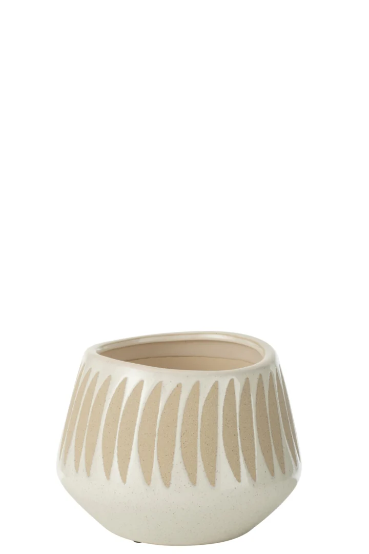 Bloempot Skeronte Steen Meerkleurig H15 cm - Afbeelding 4