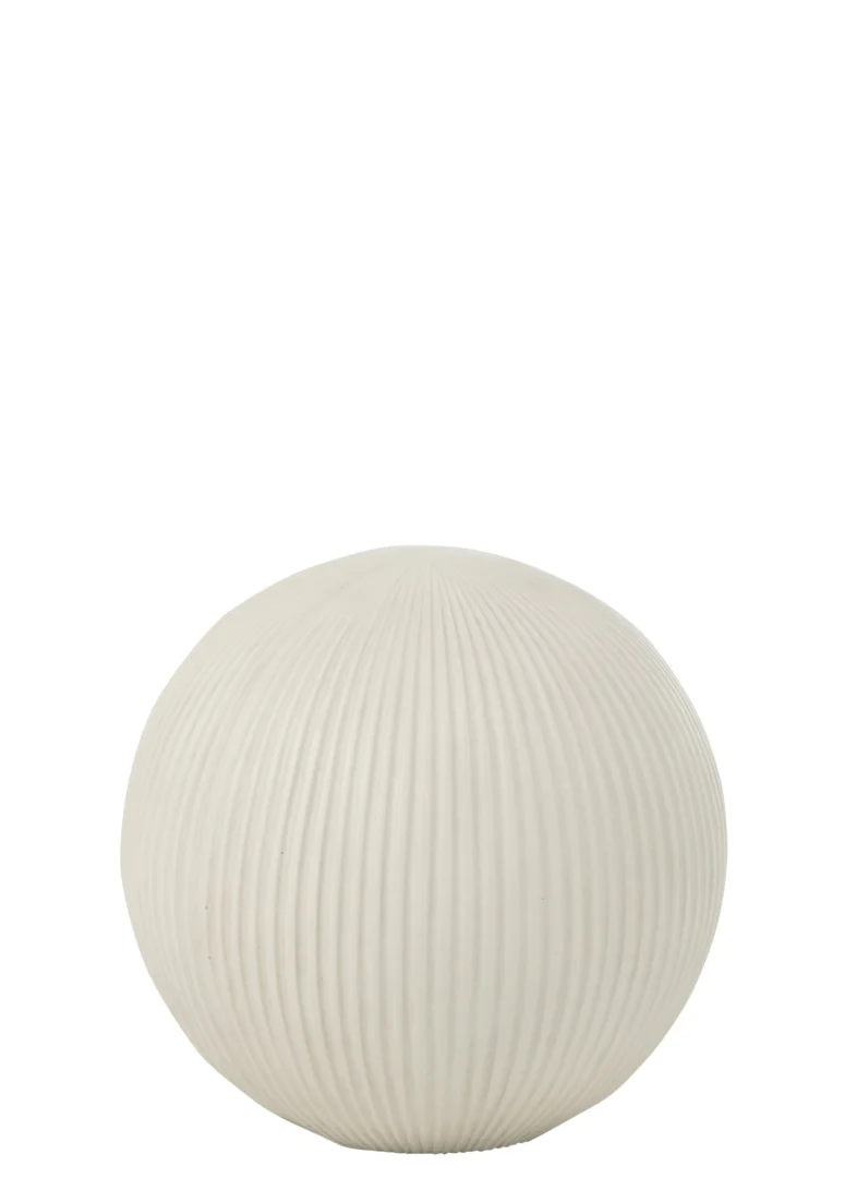 Decoratiebal Staullan Vezelklei Wit - Afbeelding 2