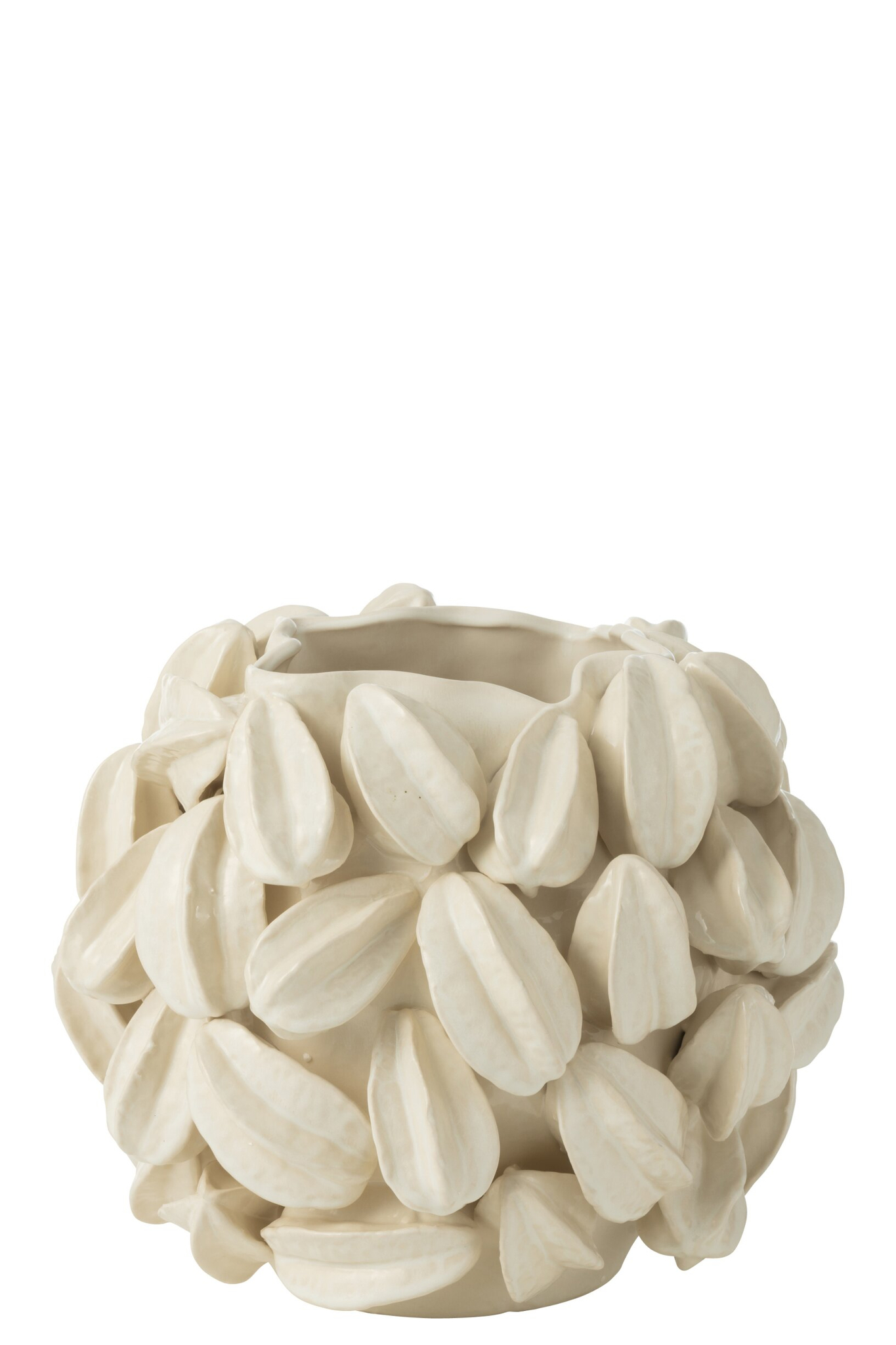 Vaas Bransora Klei Beige H31 cm - Afbeelding 2