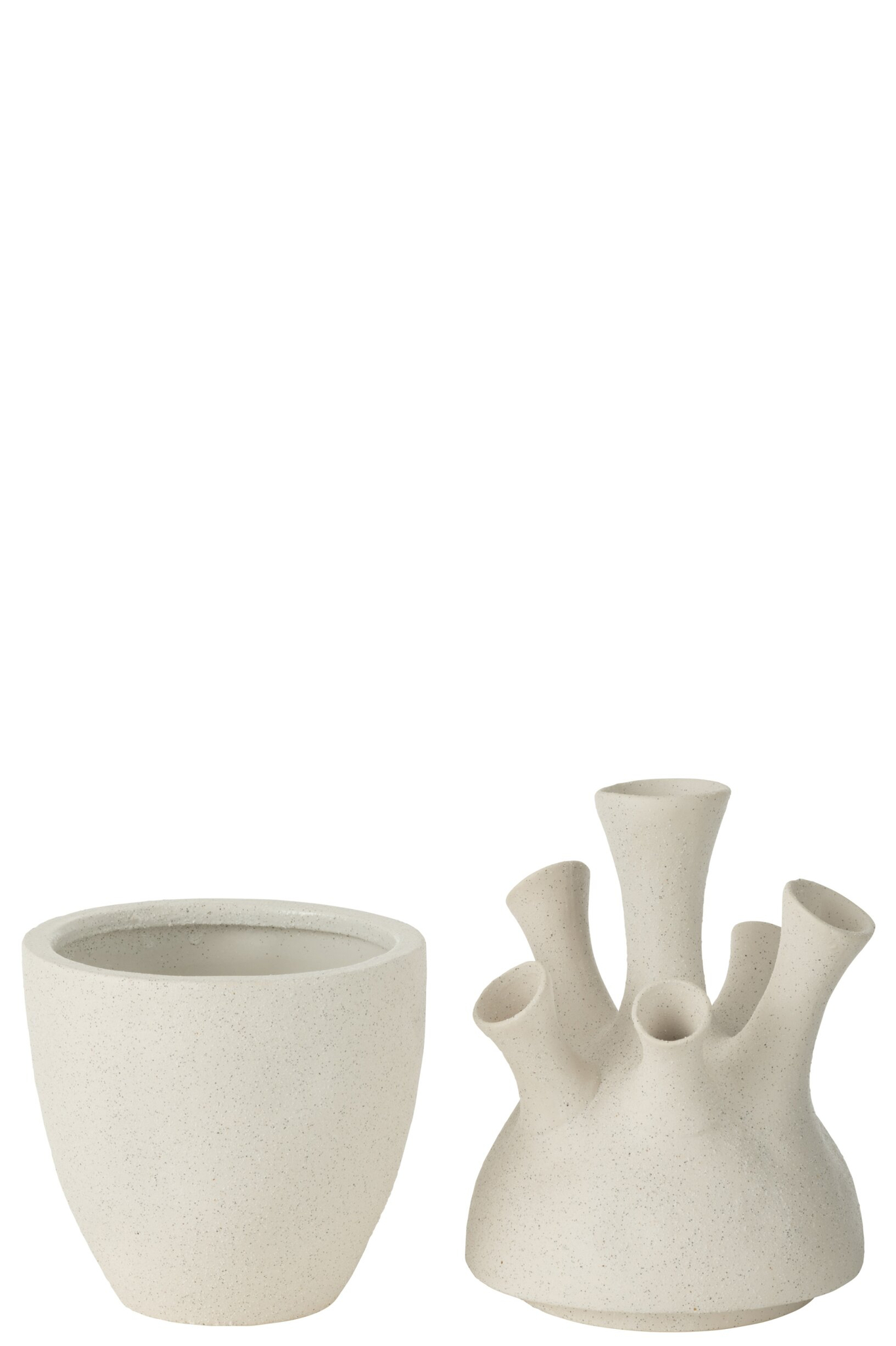 Vaas Zorrero Klei Wit H29,5 cm