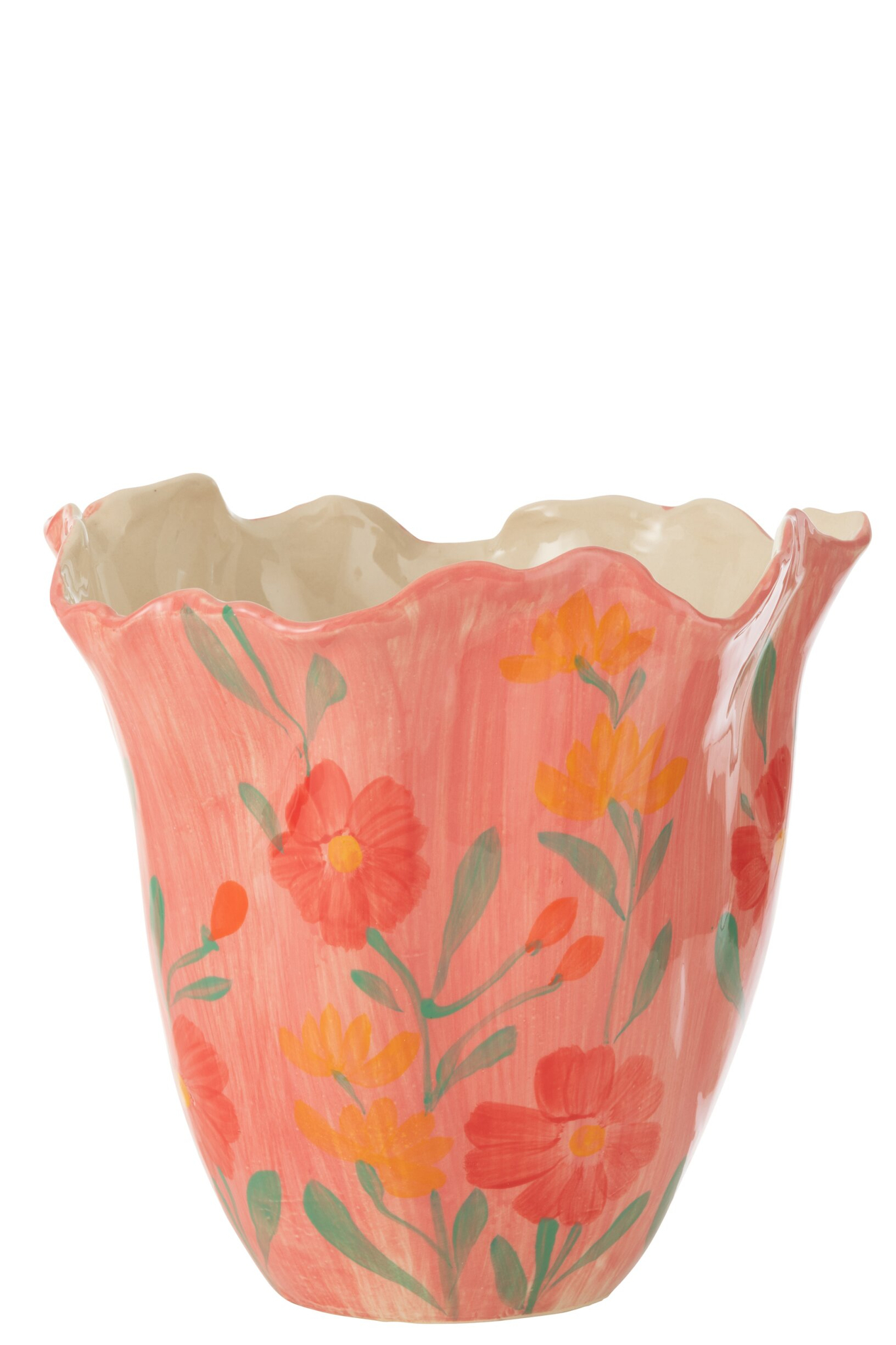 Vaas Finand Klei Meerkleurig H28,5 cm - Afbeelding 3