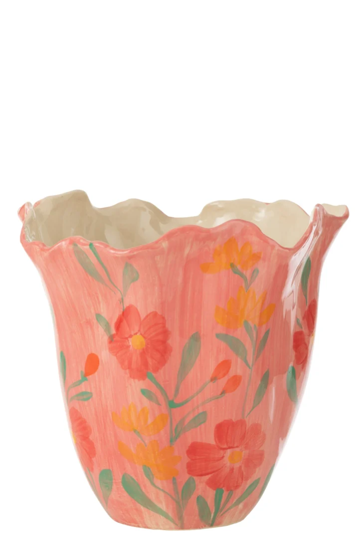 Vaas Finand Klei Meerkleurig H28,5 cm - Afbeelding 3