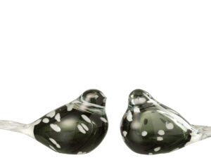 Vogelglas Slooldek Glas Meerkleurig