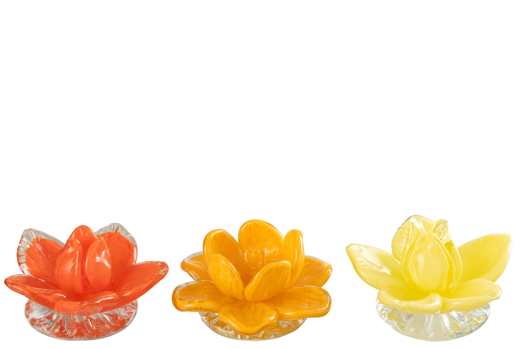 Kunstbloem Slaarnin Glas Meerkleurig - Set van 3