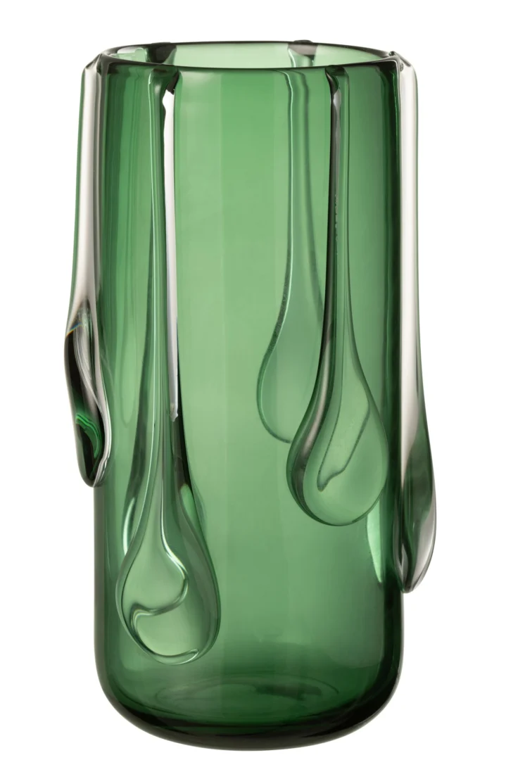 Vaas Meelo Glas Groen H33 cm - Afbeelding 2