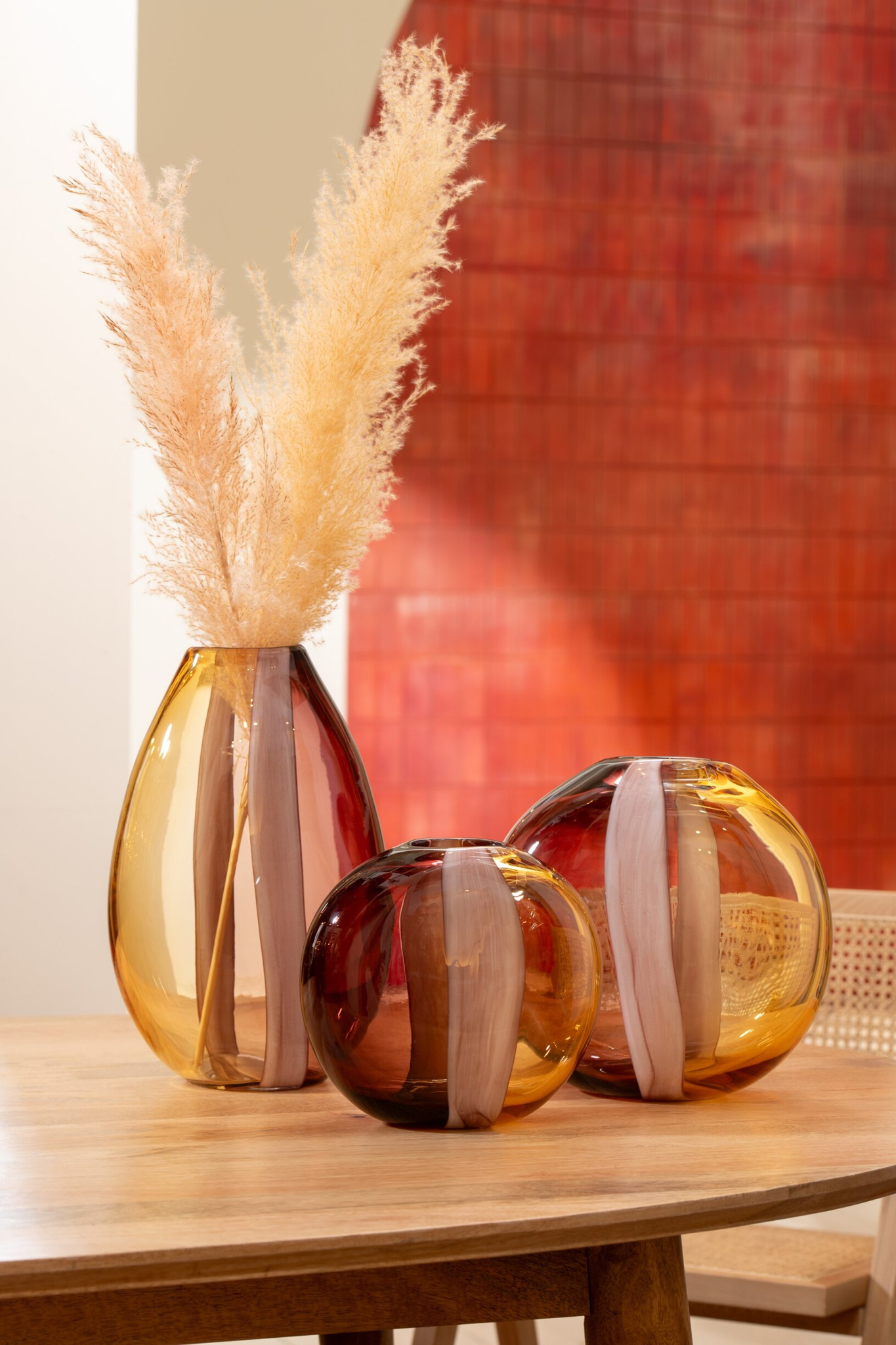 Vaas Mootero Glas Meerkleurig H21 cm