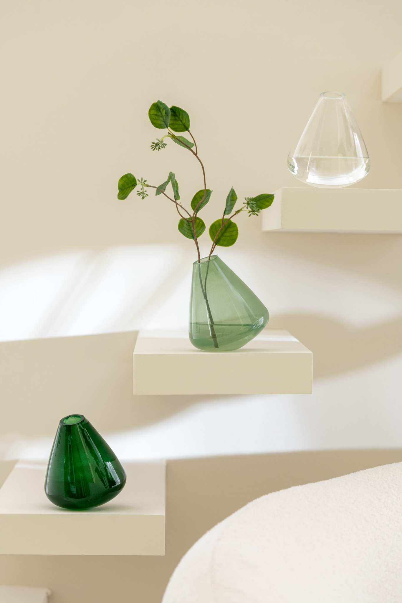 Vaas Diennal Glas Groen H13,5 cm
