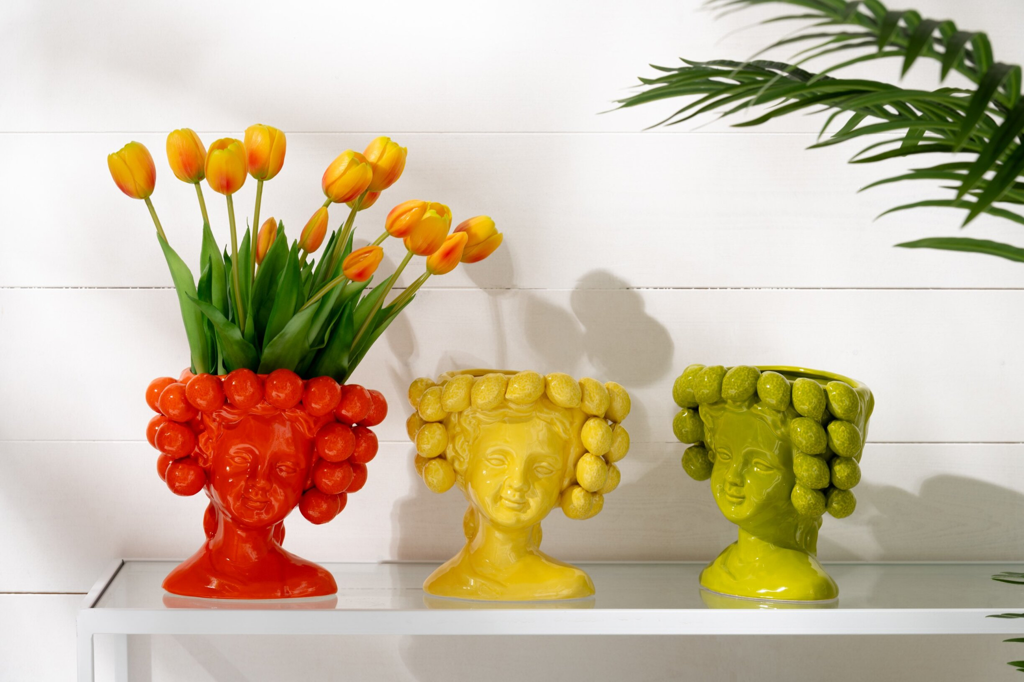 Bloempot Usquert Keramiek Rood H20 cm - Afbeelding 3