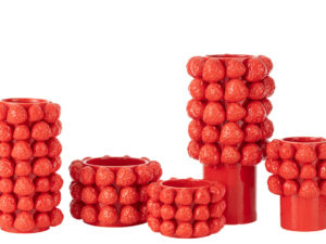 Vaas Hooskel Keramiek Rood H34,5 cm