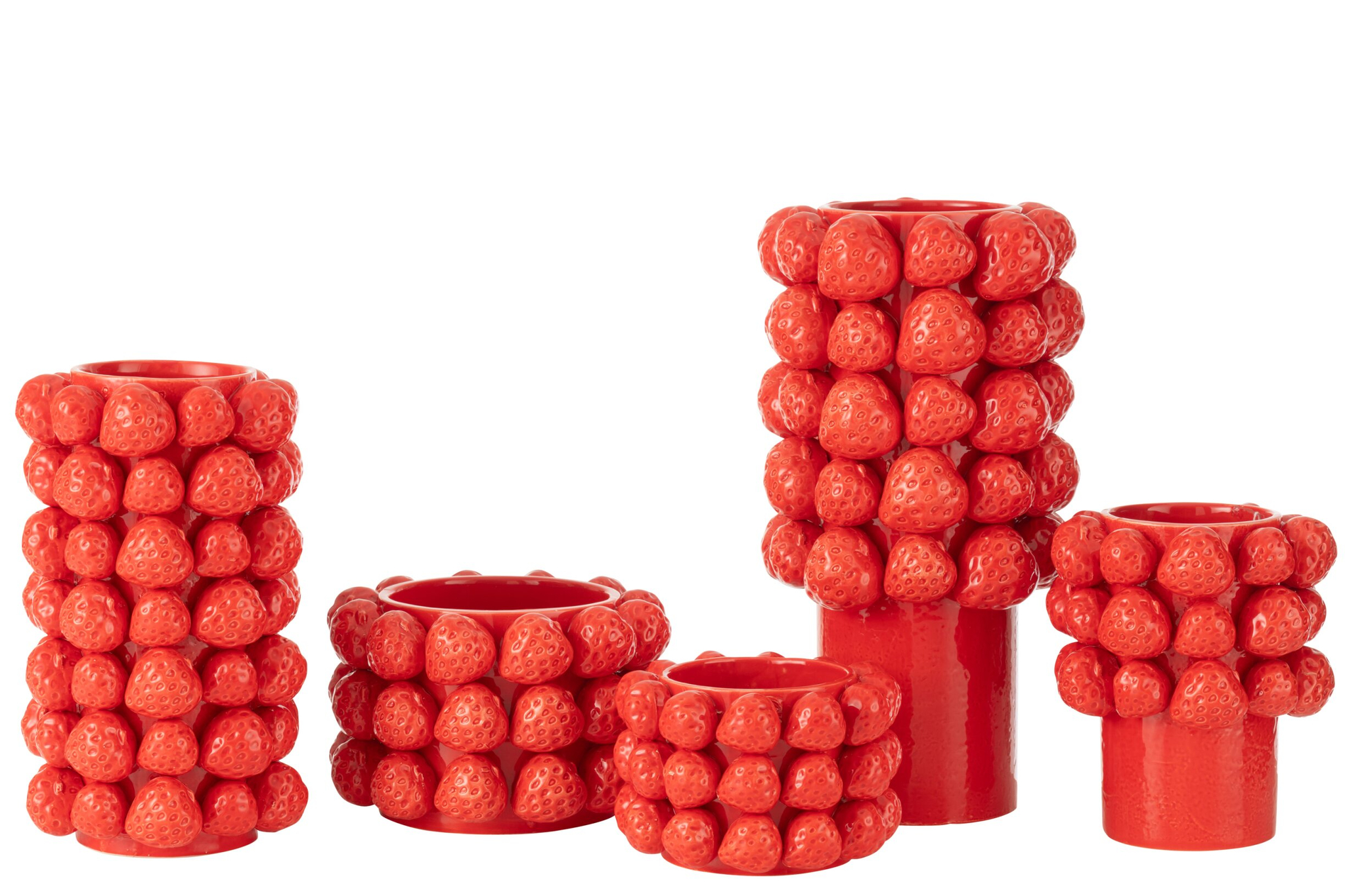 Vaas Hooskel Keramiek Rood H34,5 cm