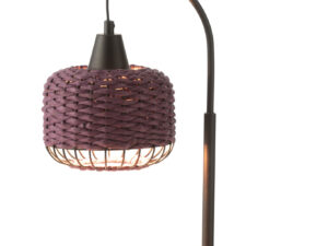 Windlicht Nestone Metaal Paars H52 cm