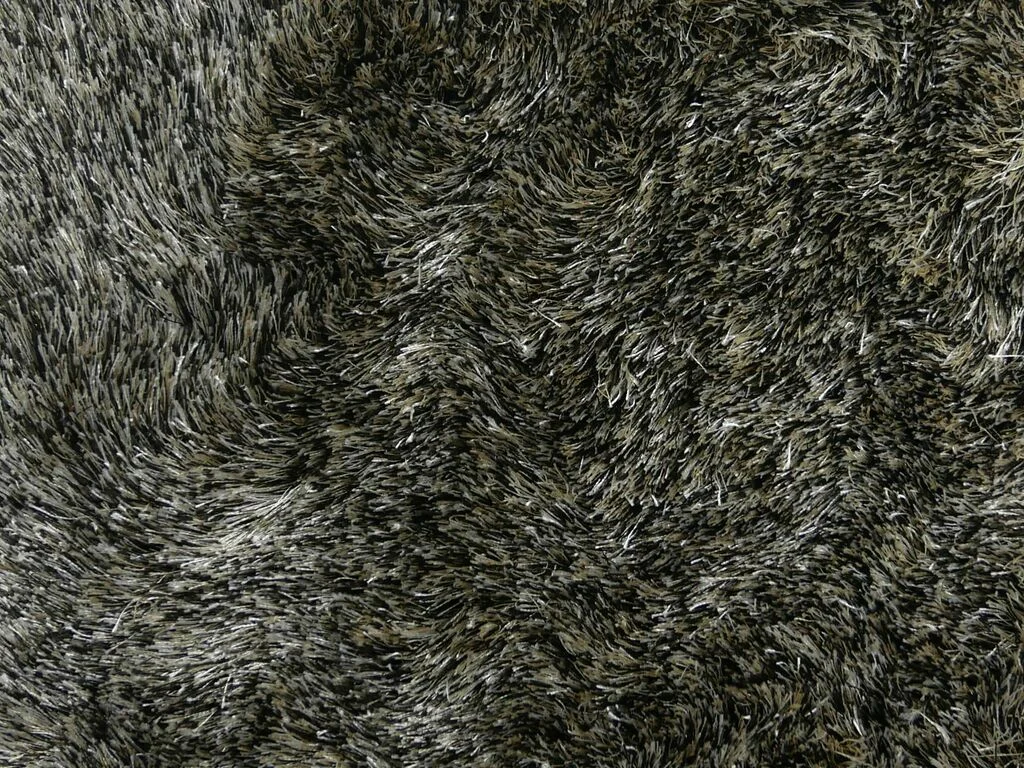 Vloerkleed Kinsan 290x200 cm, donker gemêleerd hoogpolig tapijt met zachte 40 mm pool