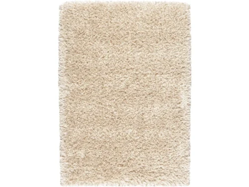 Vloerkleed Tullio 340x240 cm, beige hoogpolig karpet met zachte volle uitstraling