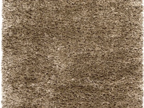 Vloerkleed Teeldang 340x240 cm, hoogpolig bruin tapijt met luxe, volle structuur en zachte wolmix