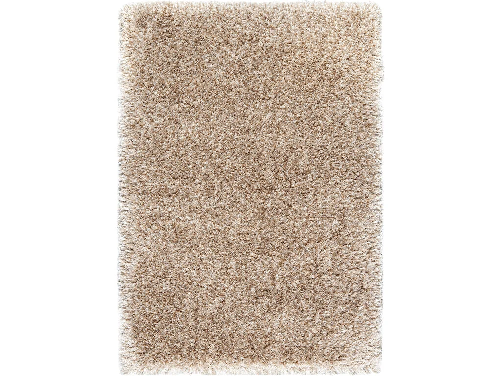 Vloerkleed Klivaro 290x200 cm, hoogpolig beige/bruin, zachte wollen look voor een warme, rustige sfeer