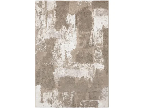 Vloerkleed Slordia 290 x 200 cm in kleur 600, beige abstract patroon voor een rustige zithoek