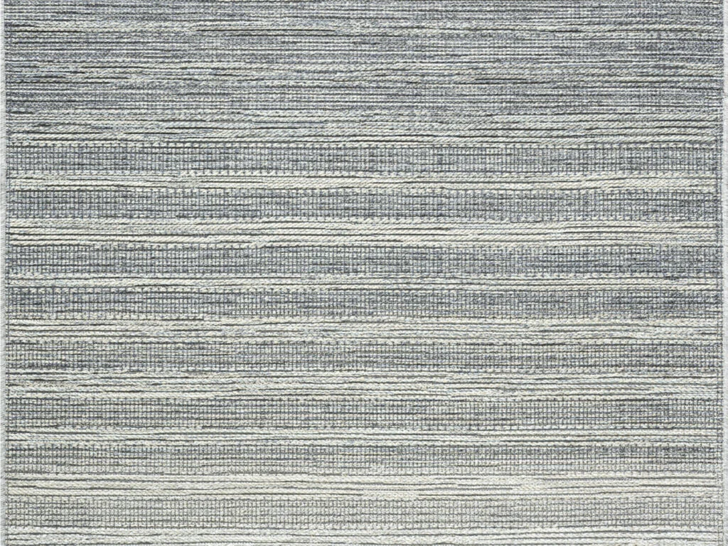 Vloerkleed Paarro 230x160 cm in grijs, vlakgeweven buitenkarpet met rustige streeppatroonstructuur