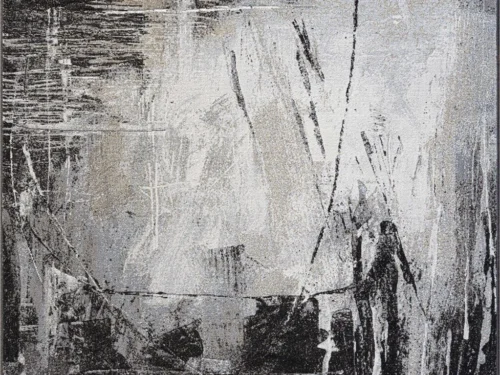 Vloerkleed Leirrund 230 x 160 cm in grijs met abstract patroon en volle, dichte structuur