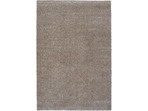 Vloerkleed Saunnano 290x200 cm, zacht hoogpolig karpet in taupe met volle structuur