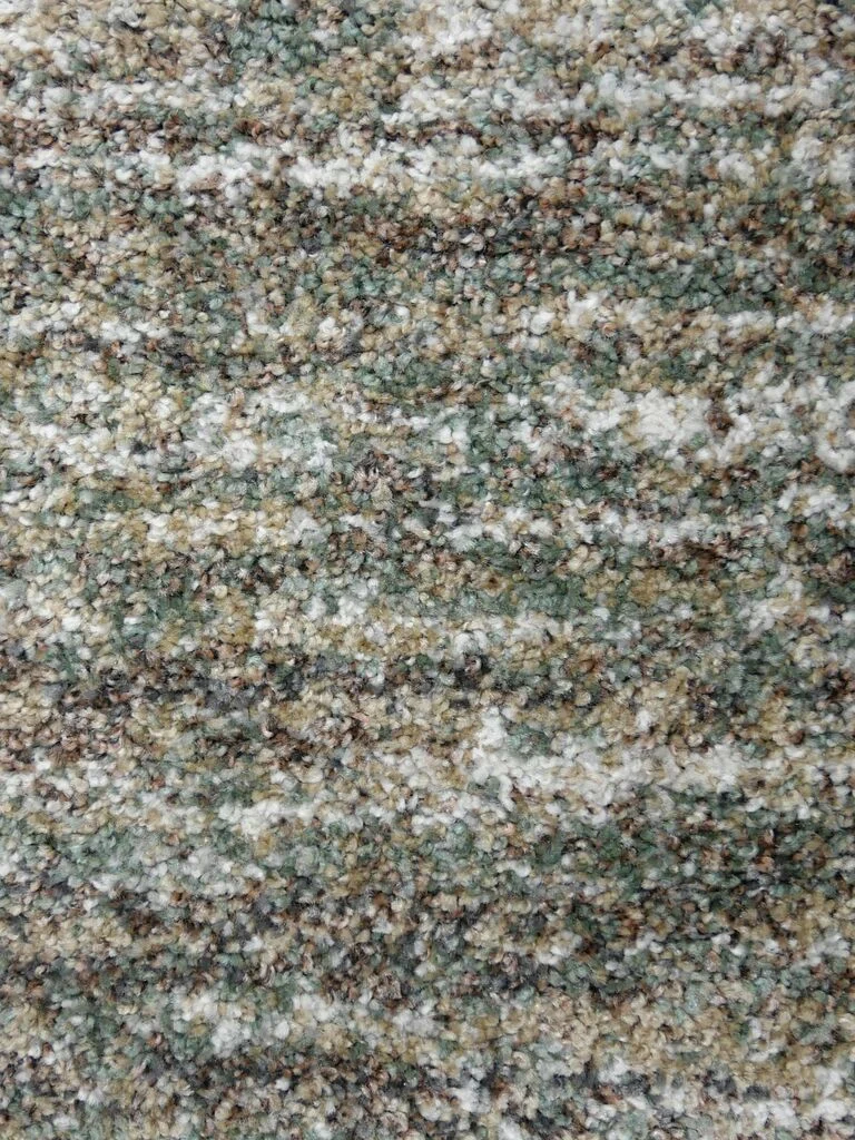 Vloerkleed Kiendos 230x160 cm in groen met zachte, volle pool en speelse gemêleerde structuur