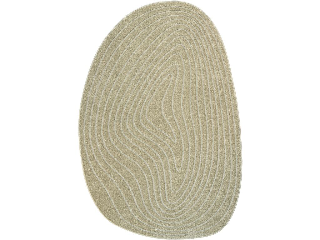 Decoratie Letund tapijt 9191, organische vorm met subtiele lijnen en zachte 9 mm pool in rustige beige tint