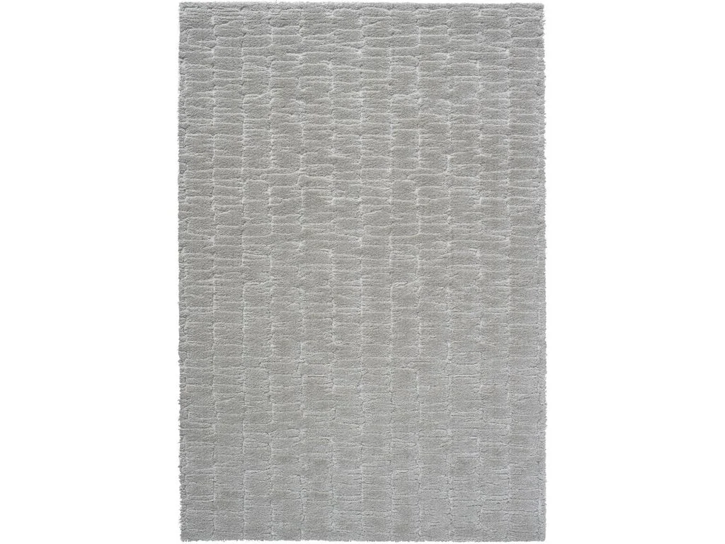 Vloerkleed Trieris 340x240 cm in lichtgrijs, hoogpolig en zacht met volle, rijke uitstraling