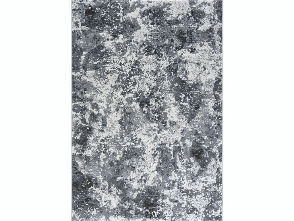 Vloerkleed Praudero 230x160 cm in grijs gemêleerd dessin, zacht 11 mm pool met rijke structuur