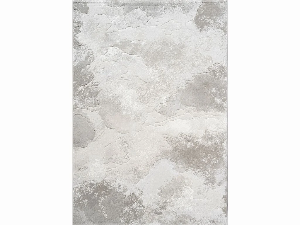 Vloerkleed Savannah 330x240 cm in lichtgrijs met abstract wolkpatroon, zacht en ruim van formaat