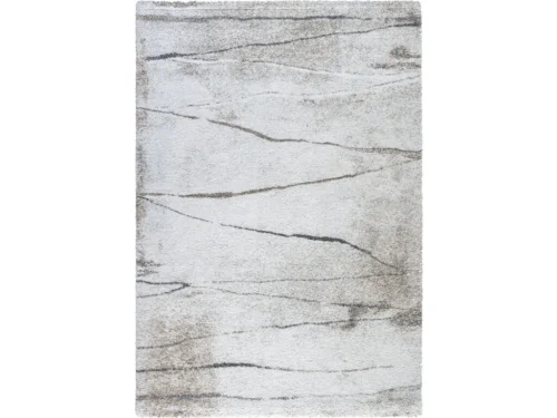 Vloerkleed Sienane 230x160 cm, lichtgrijs met subtiele marmerlook en zachte warme tinten