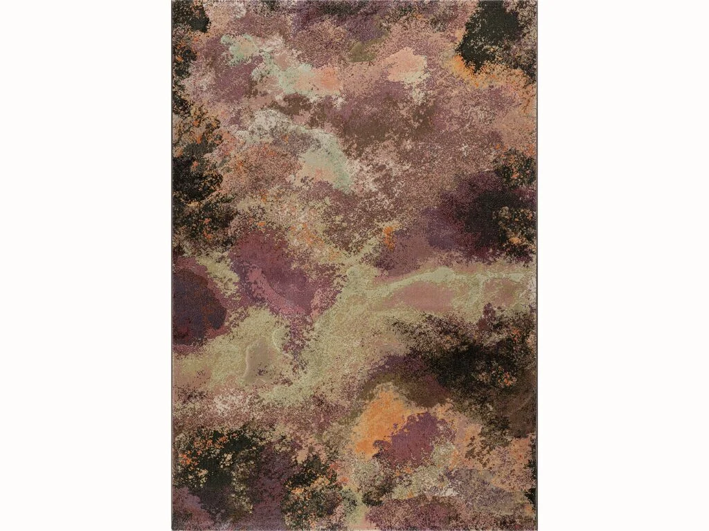 Vloerkleed Vunnesta 230x160 cm in kleur 7274 met abstract patroon in warme, rustige tinten