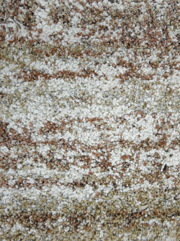 Vloerkleed Kimmar 300x240 cm in kleur 8727, zacht hoogpolig tapijt met warme, rustige tinten
