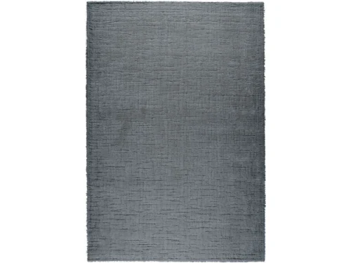 Vloerkleed Vitoria 230x160 cm, grijs polyester met volle 25 mm pool en rustige, zachte uitstraling