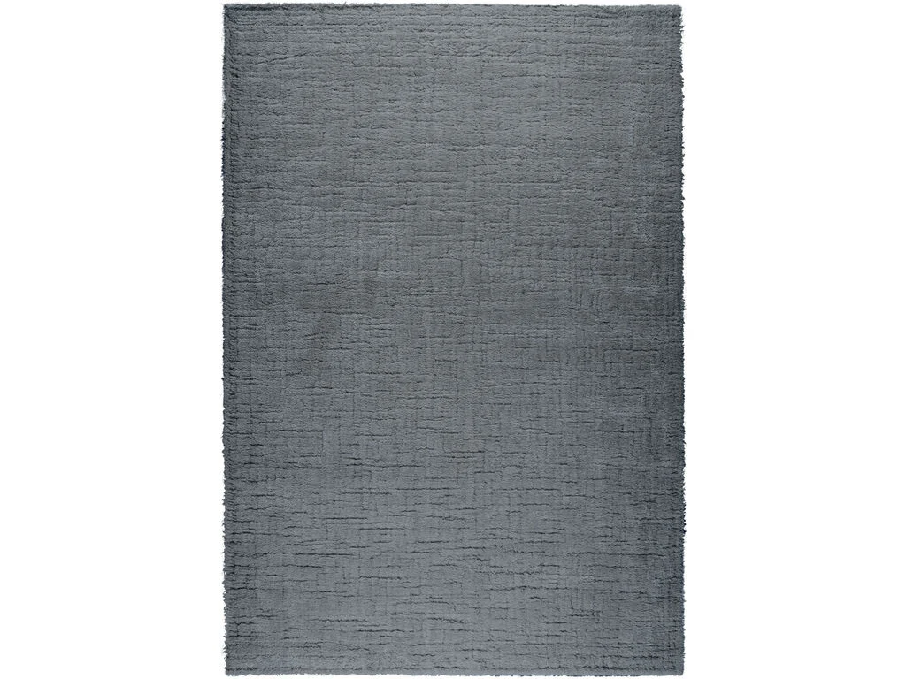 Vloerkleed Vitoria 230x160 cm, grijs polyester met volle 25 mm pool en rustige, zachte uitstraling